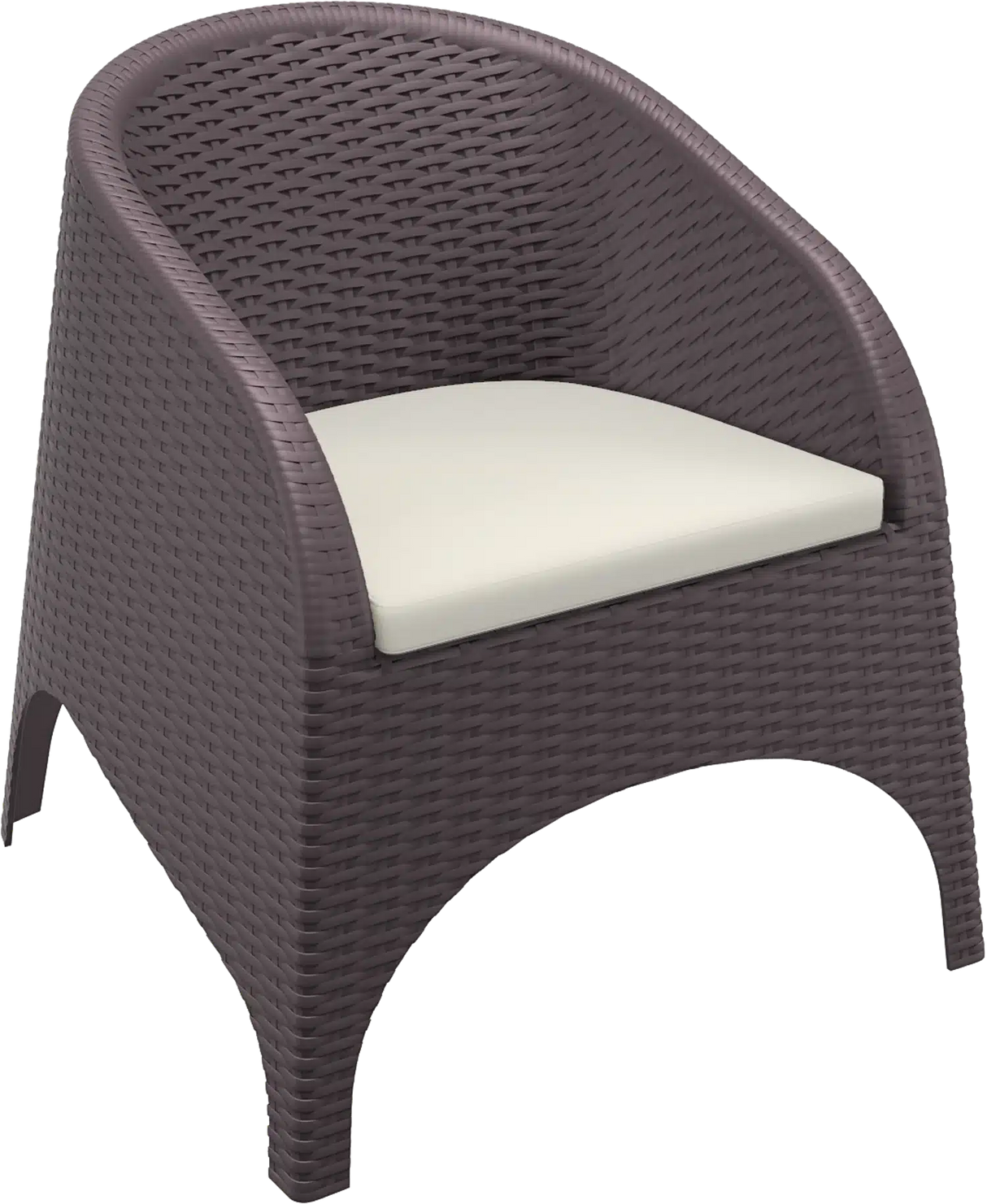 FL Aruba Hospitality Outdoor Stackable Armchair with Cushion