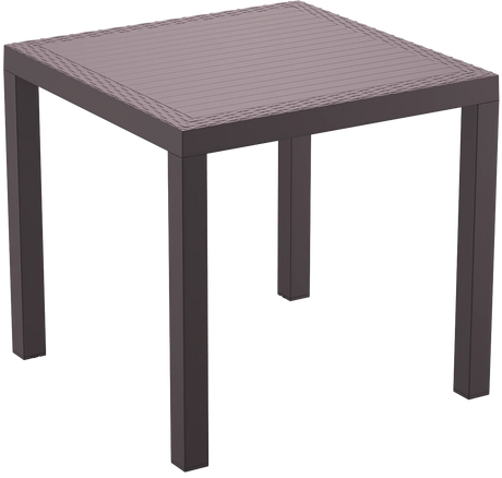 FL 3 Piece Outdoor Square Dining Table Setting with Ibiza Armchair