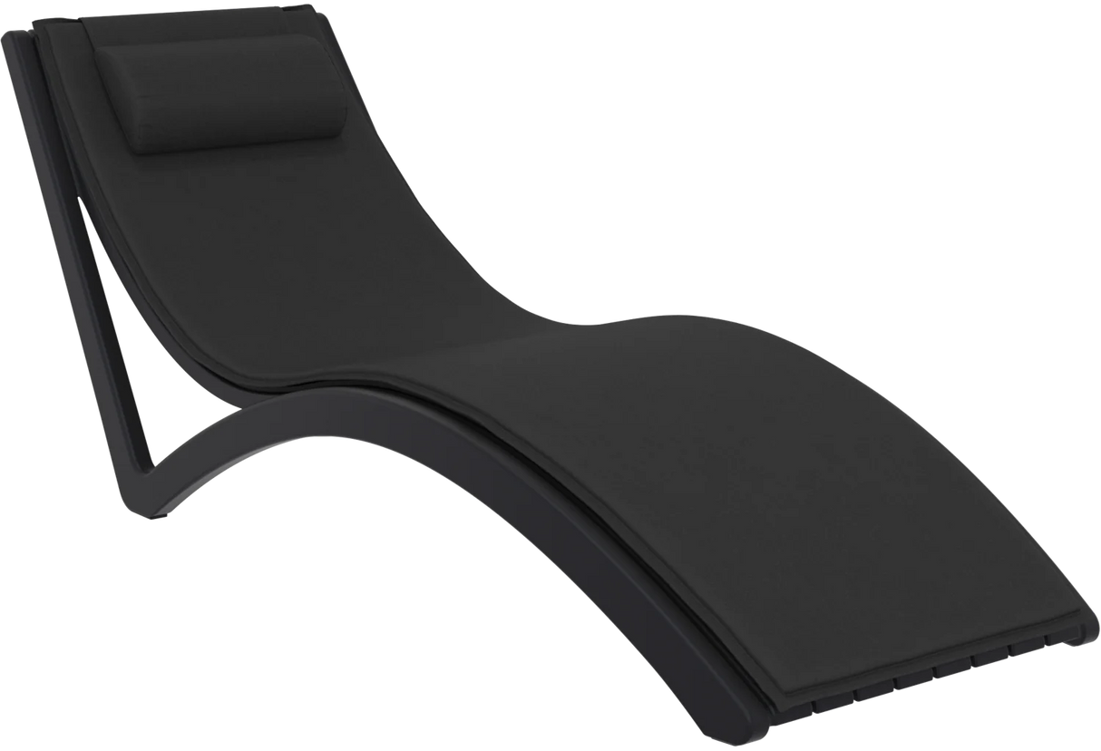 FL Slim 4 Slim Poolside Sunlounger with Cushion & 2 Ocean Side Table Package