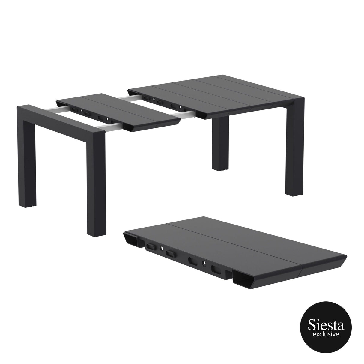 FL 7 Piece Vegas Outdoor Extendable Dining Table Setting with Artemis Armchair