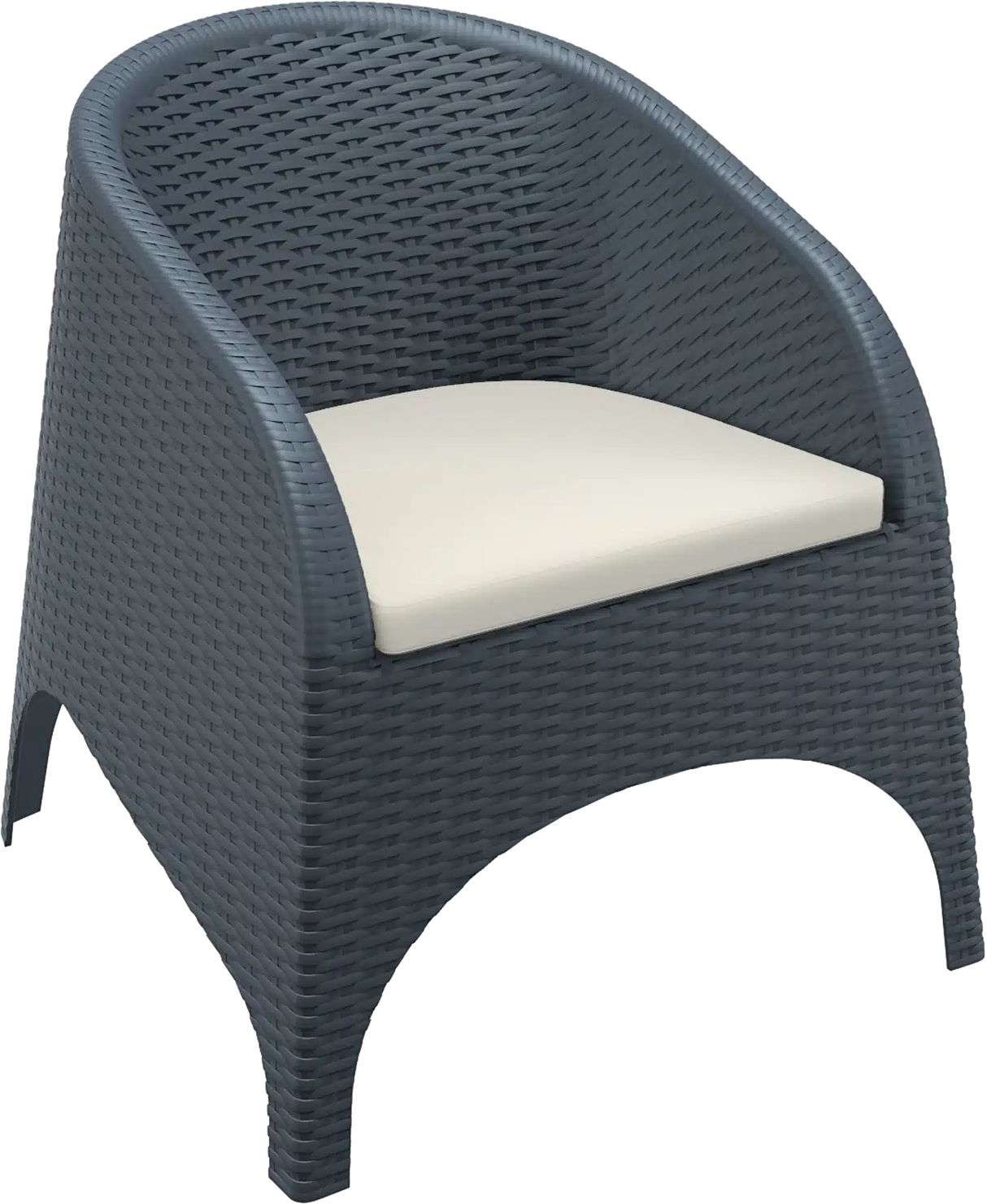 FL Aruba Hospitality Outdoor Stackable Armchair with Cushion