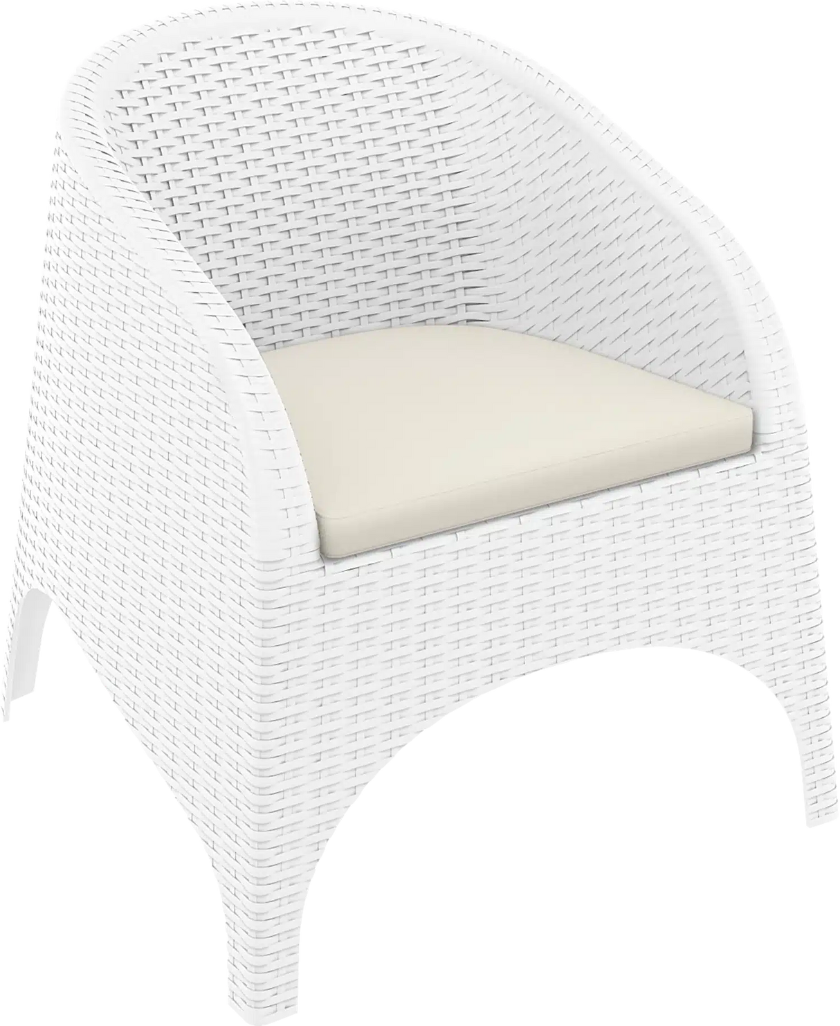 FL Aruba Hospitality Outdoor Stackable Armchair with Cushion