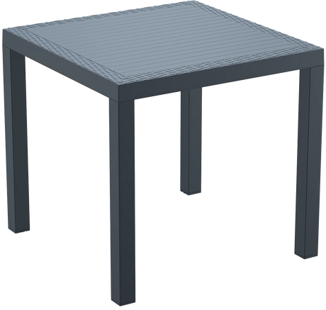 FL 5 Piece Outdoor Square Dining Table Setting with Ibiza Armchair