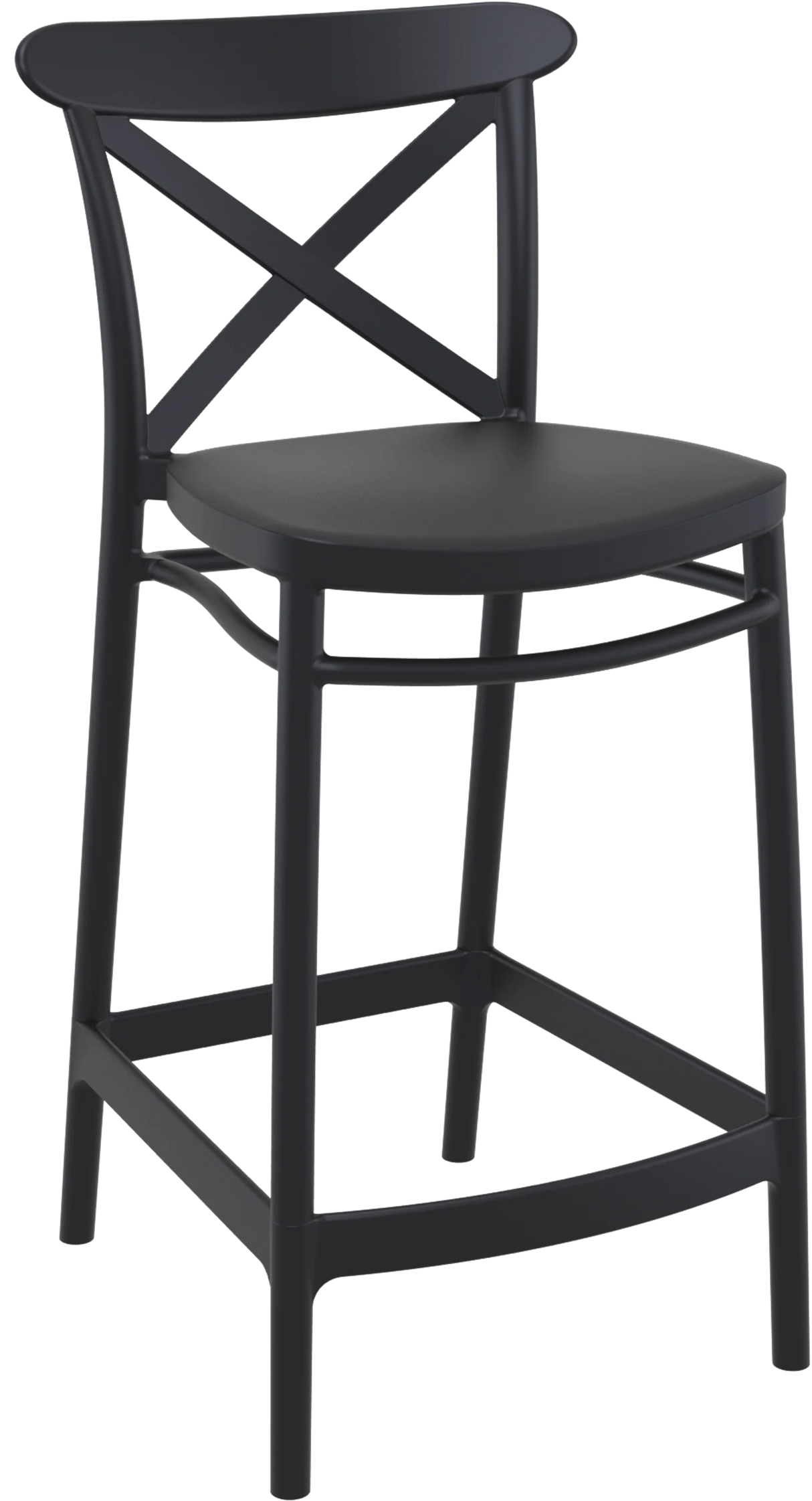 FL Crossback Hospitality Outdoor Counter Stool
