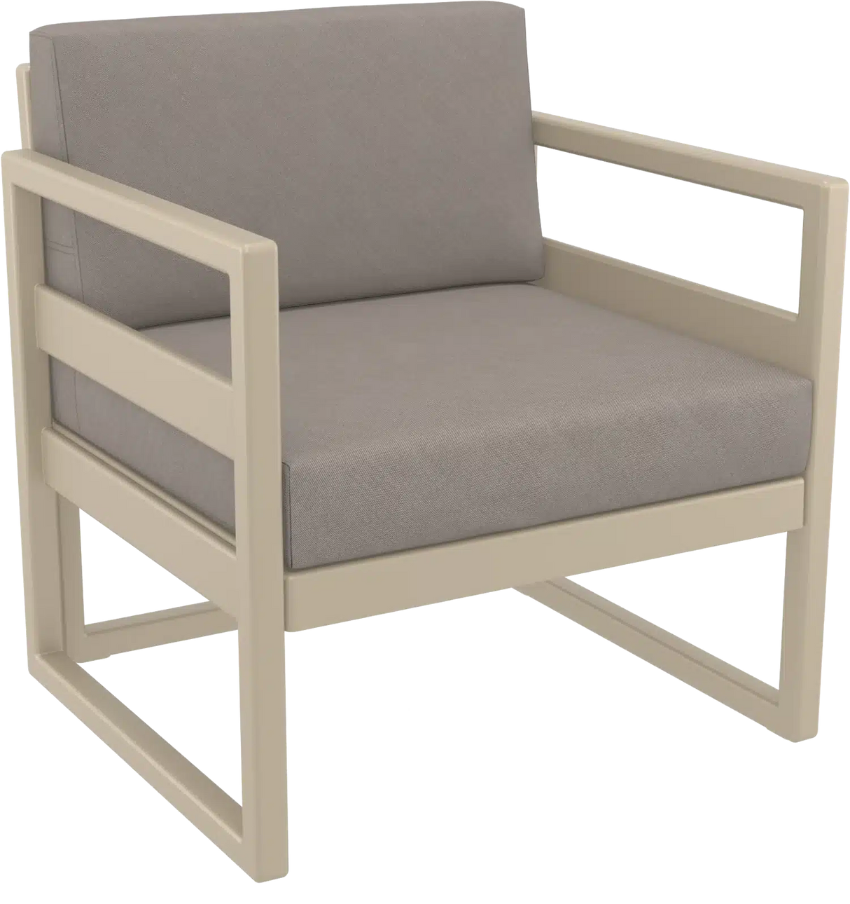 FL Mykonos Hospitality Outdoor Lounge Armchair with Cushion