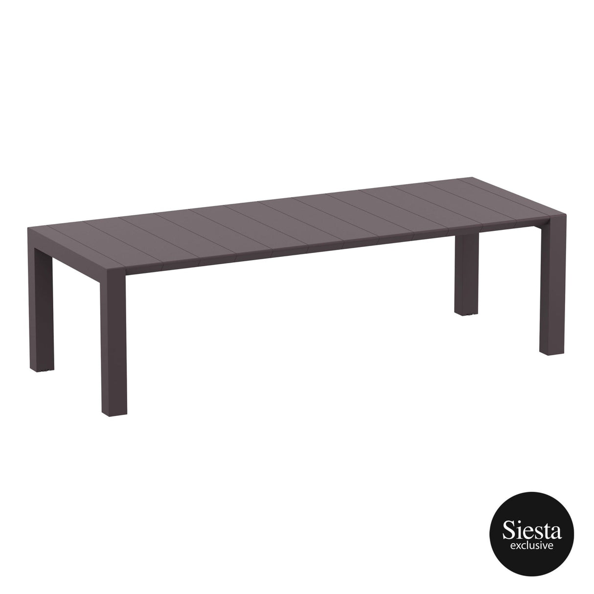 FL Vegas Outdoor Extendable Dining Setting with 8 Aruba Armchair