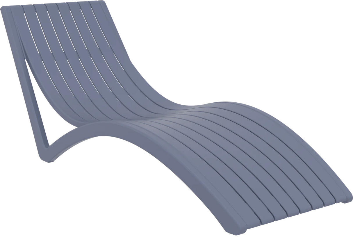 FL Slim 4 Slim Poolside Sunlounger with Cushion & 2 Ocean Side Table Package