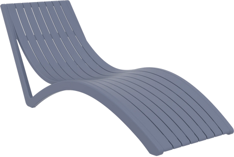 FL Slim 4 Slim Poolside Sunlounger with Cushion & 2 Ocean Side Table Package