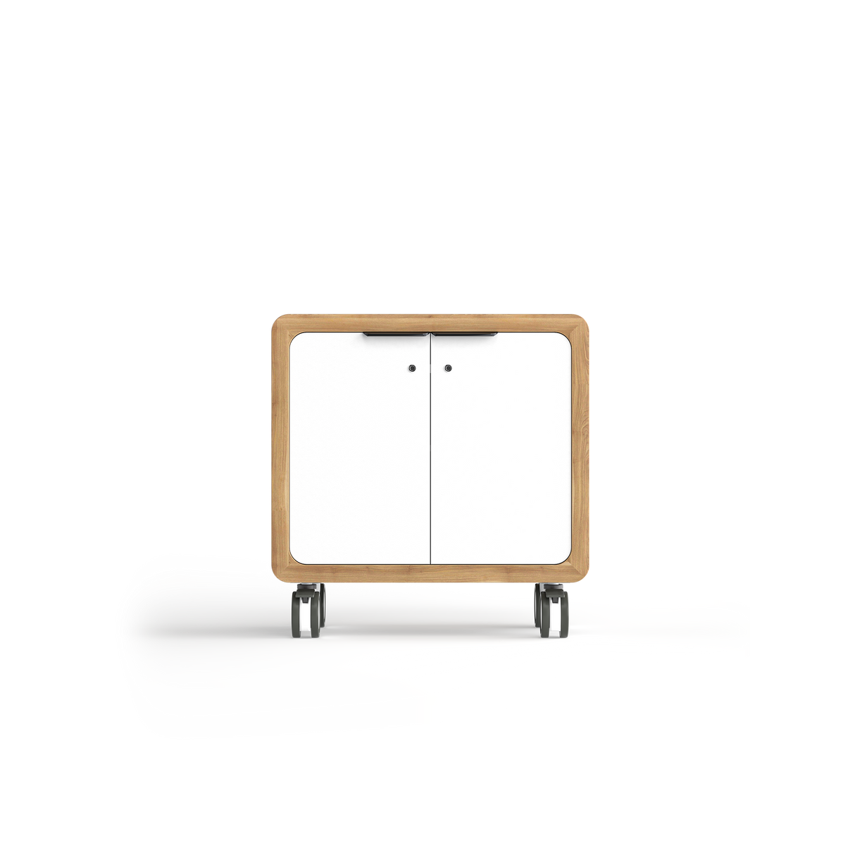 OL Rover 2 Door Mobile Credenza with Acoustic Pinnable Board