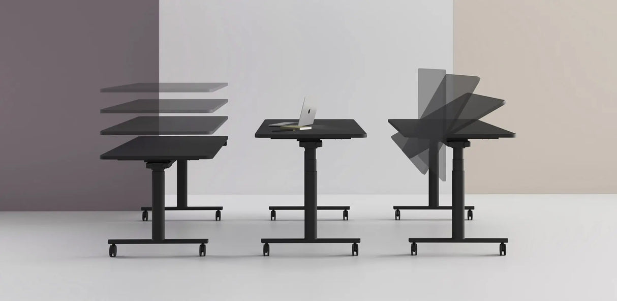 TW Jojo Electric Height Adjustable Folding Table with Castors