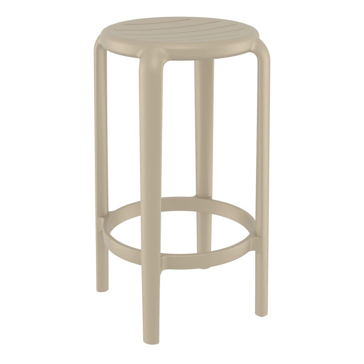 FL Tom Hospitality Outdoor Stackable Kitchen Stool