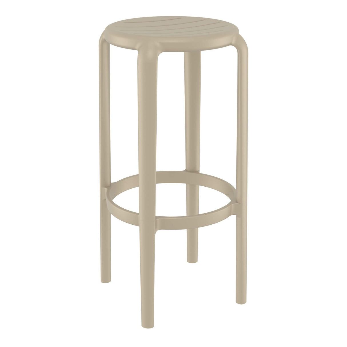 FL Tom Hospitality Outdoor Stackable Bar Stool