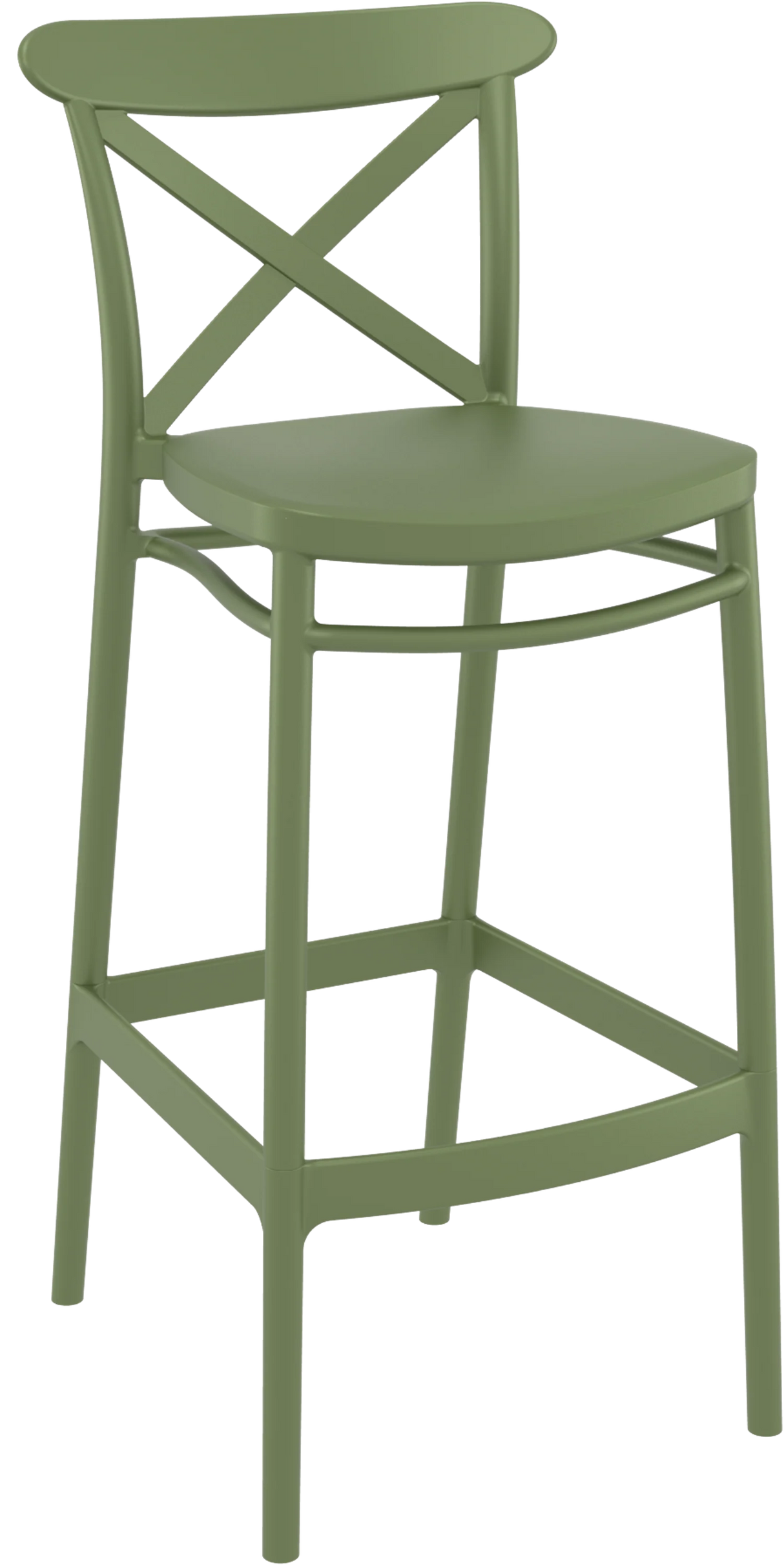 FL Crossback Hospitality Outdoor Barstool