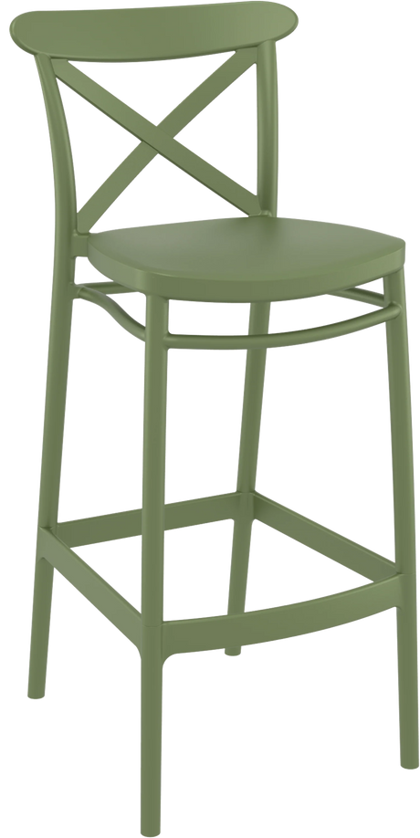 FL Crossback Hospitality Outdoor Barstool