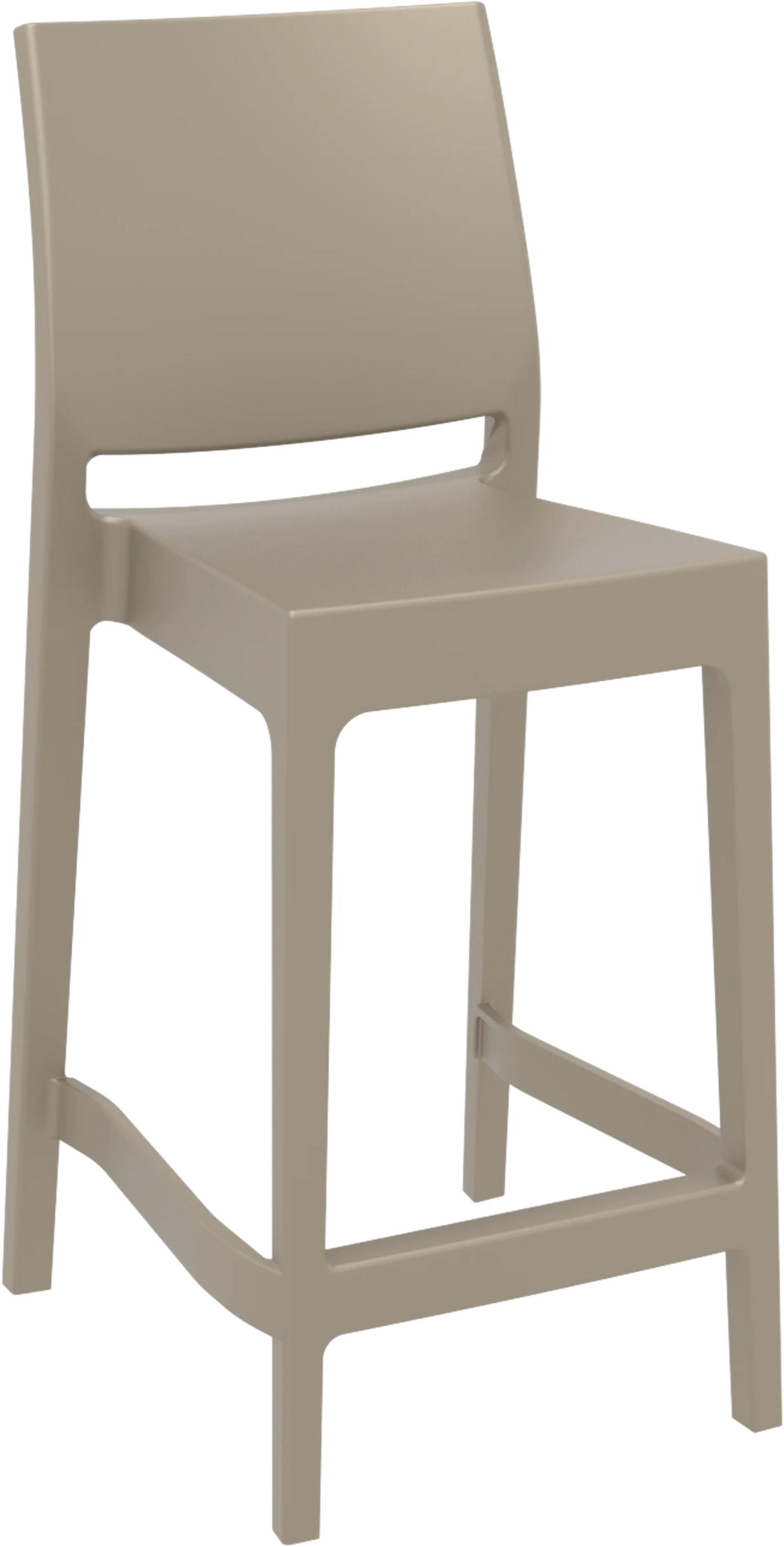FL Maya Hospitality Outdoor Stackable Counter Stool