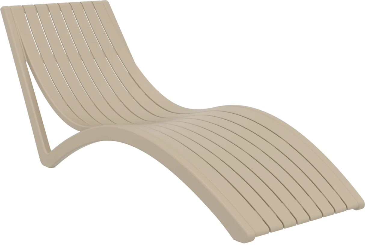 FL Slim 4 Slim Poolside Sunlounger with Cushion & 2 Ocean Side Table Package