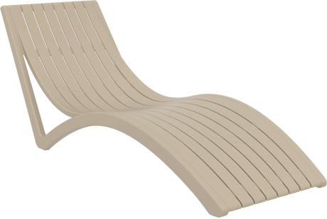 FL Slim 4 Slim Poolside Sunlounger with Cushion & 2 Ocean Side Table Package