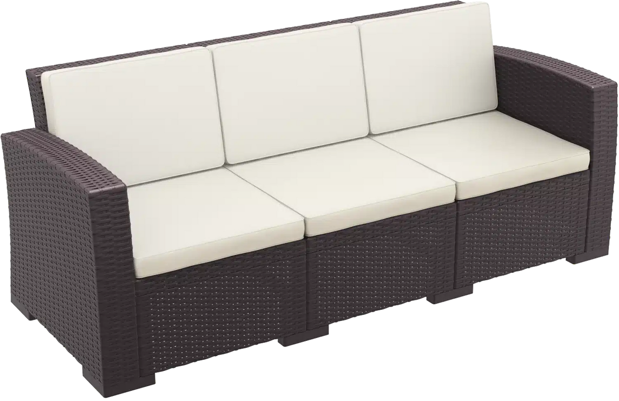 FL Monaco Hospitality Outdoor 3 Seater Lounge with Cushion