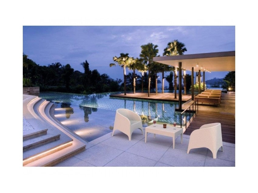 FL Aruba Hospitality Outdoor Stackable Armchair with Cushion