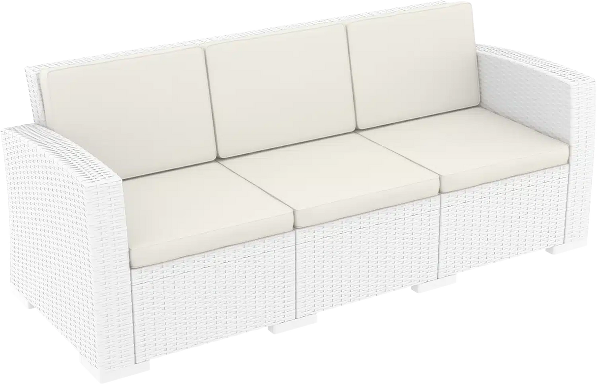 FL Monaco Hospitality Outdoor 3 Seater Lounge with Cushion