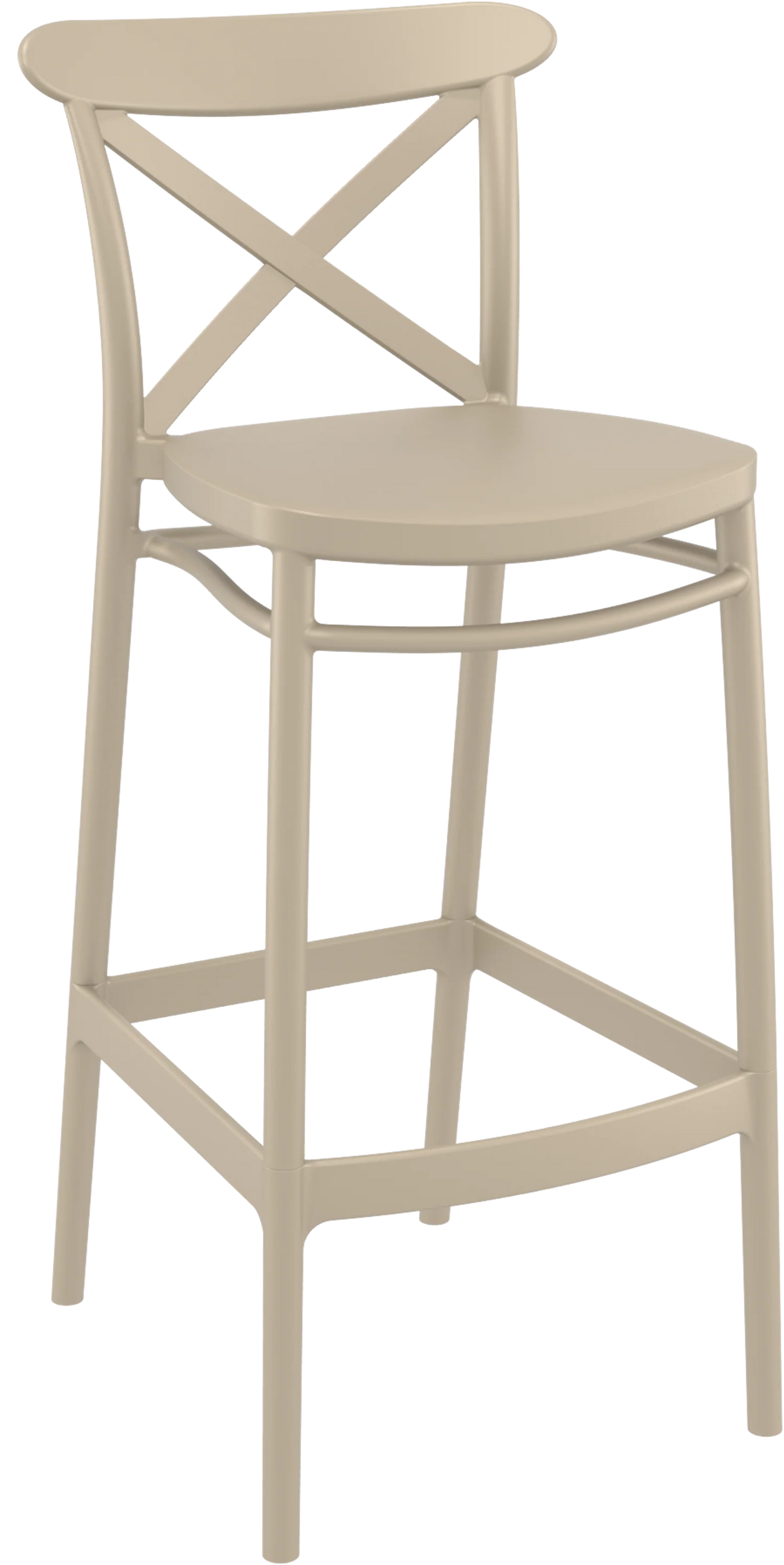 FL Crossback Hospitality Outdoor Barstool