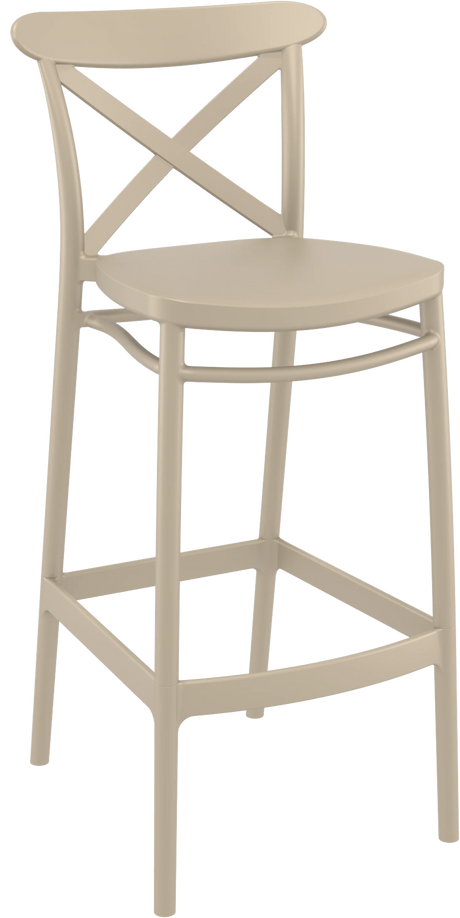 FL Crossback Hospitality Outdoor Barstool