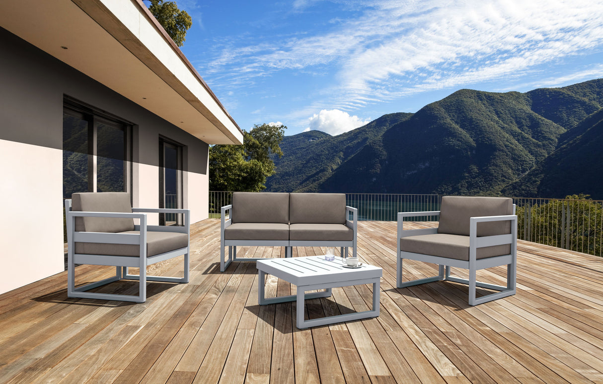FL Mykonos Hospitality Outdoor Lounge Table or Side Table