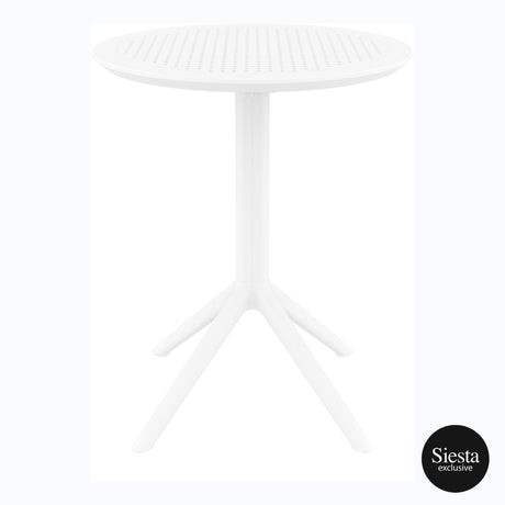FL Sky Hospitality Outdoor Round Folding Table