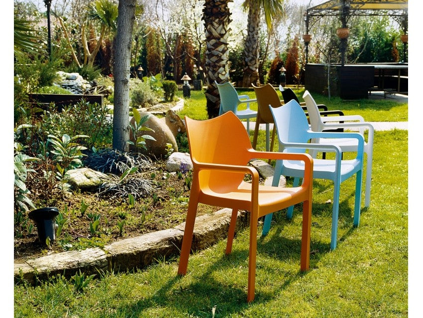 FL Diva Hospitality Stackable Outdoor Chair