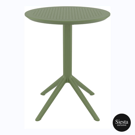 FL Sky Hospitality Outdoor Round Folding Table