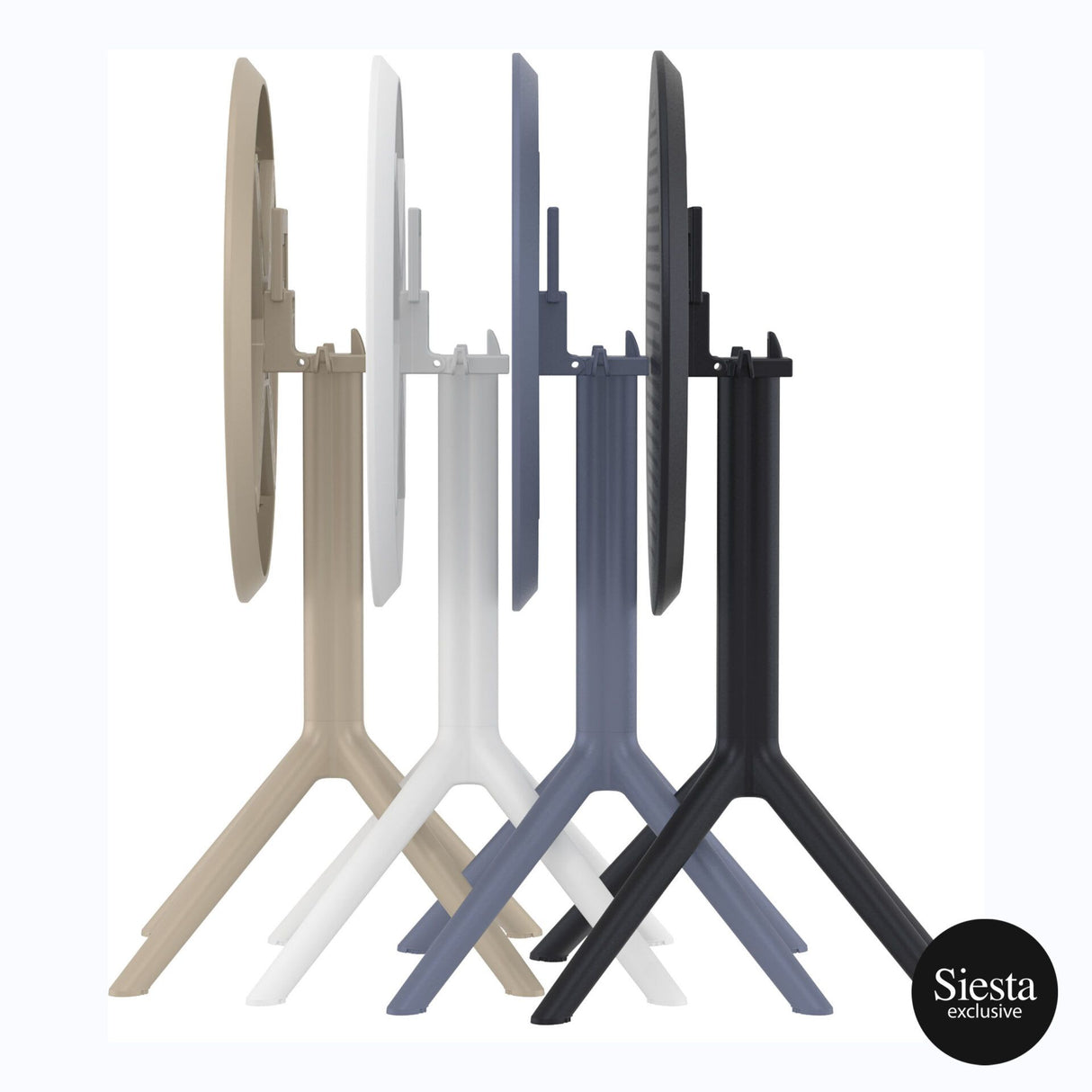 FL Sky Hospitality Outdoor Round Folding Table