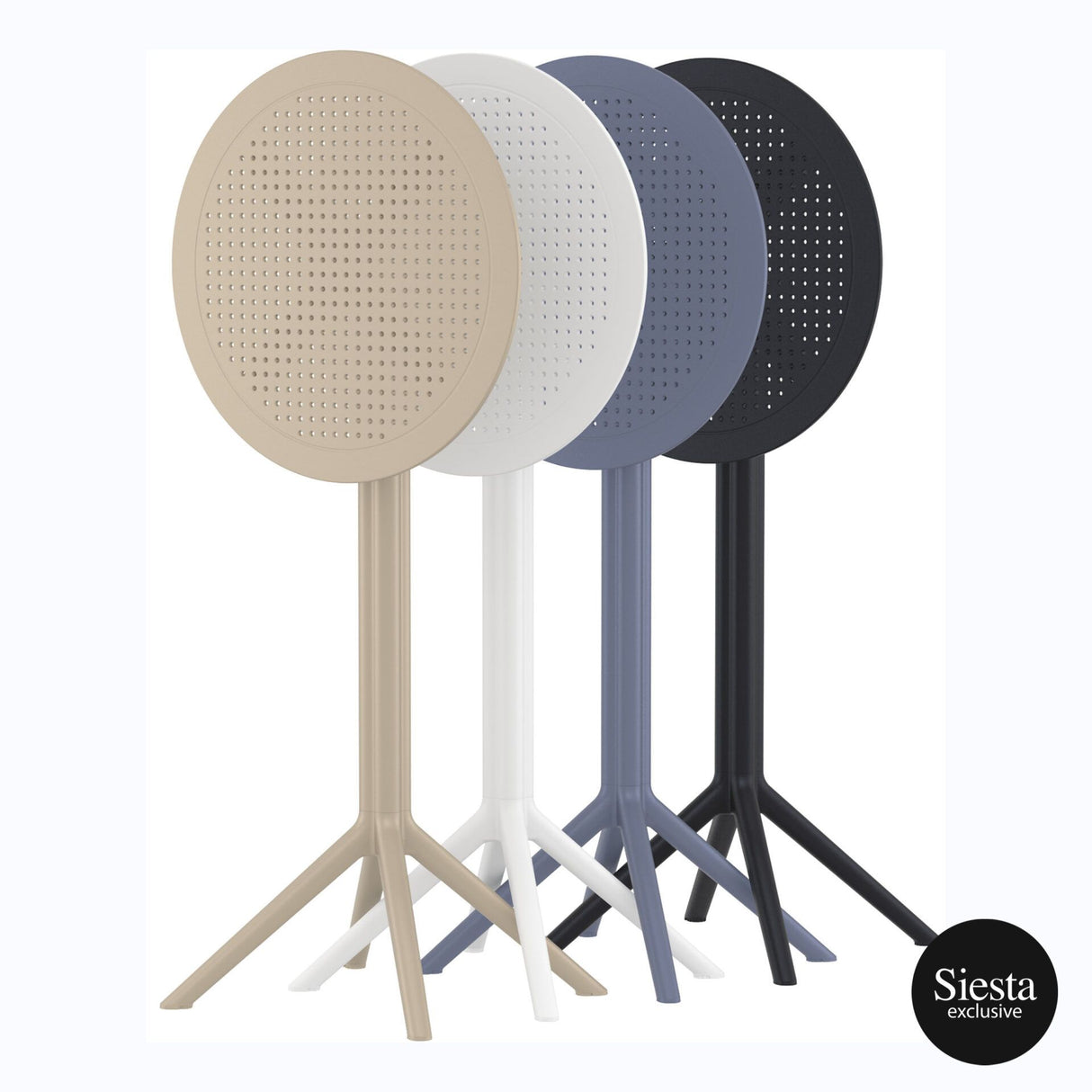 FL Sky Hospitality Round Folding Bar Table