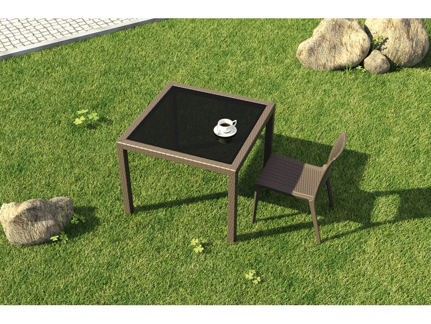 FL Bali Tahiti Hospitality Indoor/Shaded Outdoor Dining Table