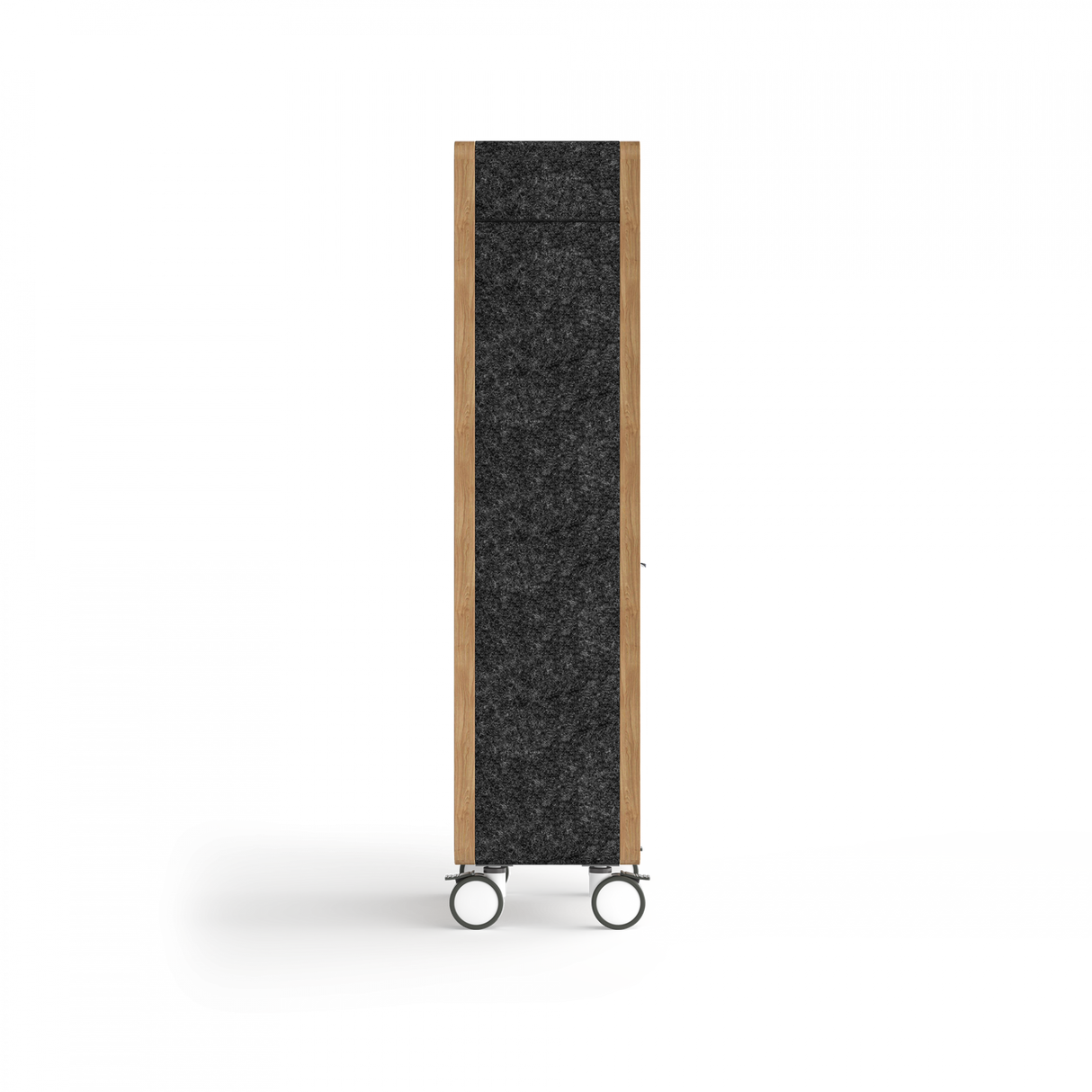 OL Rover 2 Door Mobile Half Locker-Half Bookcase with Pinnable Board