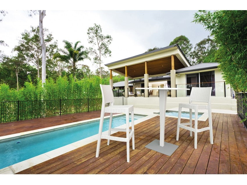 FL Jamaica Hospitality Outdoor Stackable Bar Stool