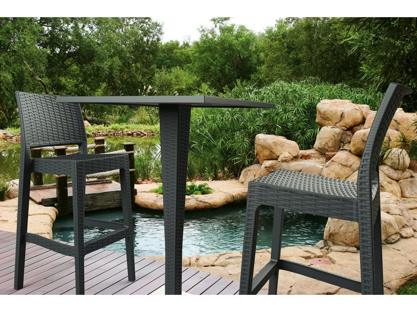 FL Jamaica Hospitality Outdoor Stackable Bar Stool