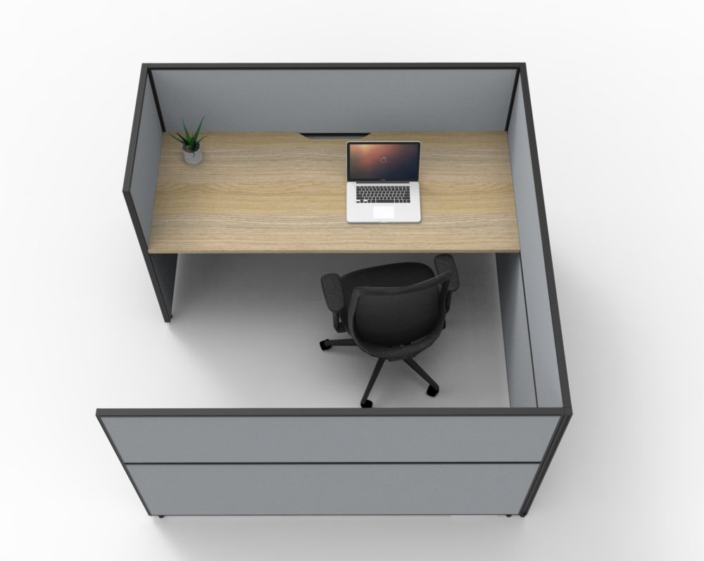 RL SHUSH30 Cubicle Screen System for 1 Person
