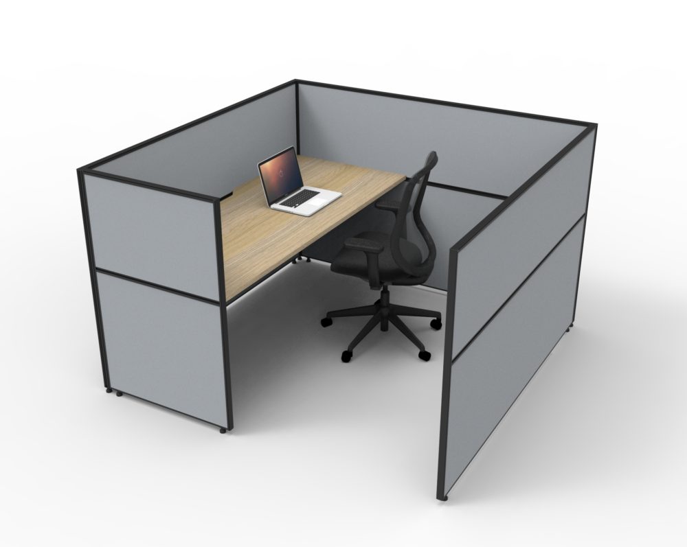 RL SHUSH30 Cubicle Screen System for 1 Person