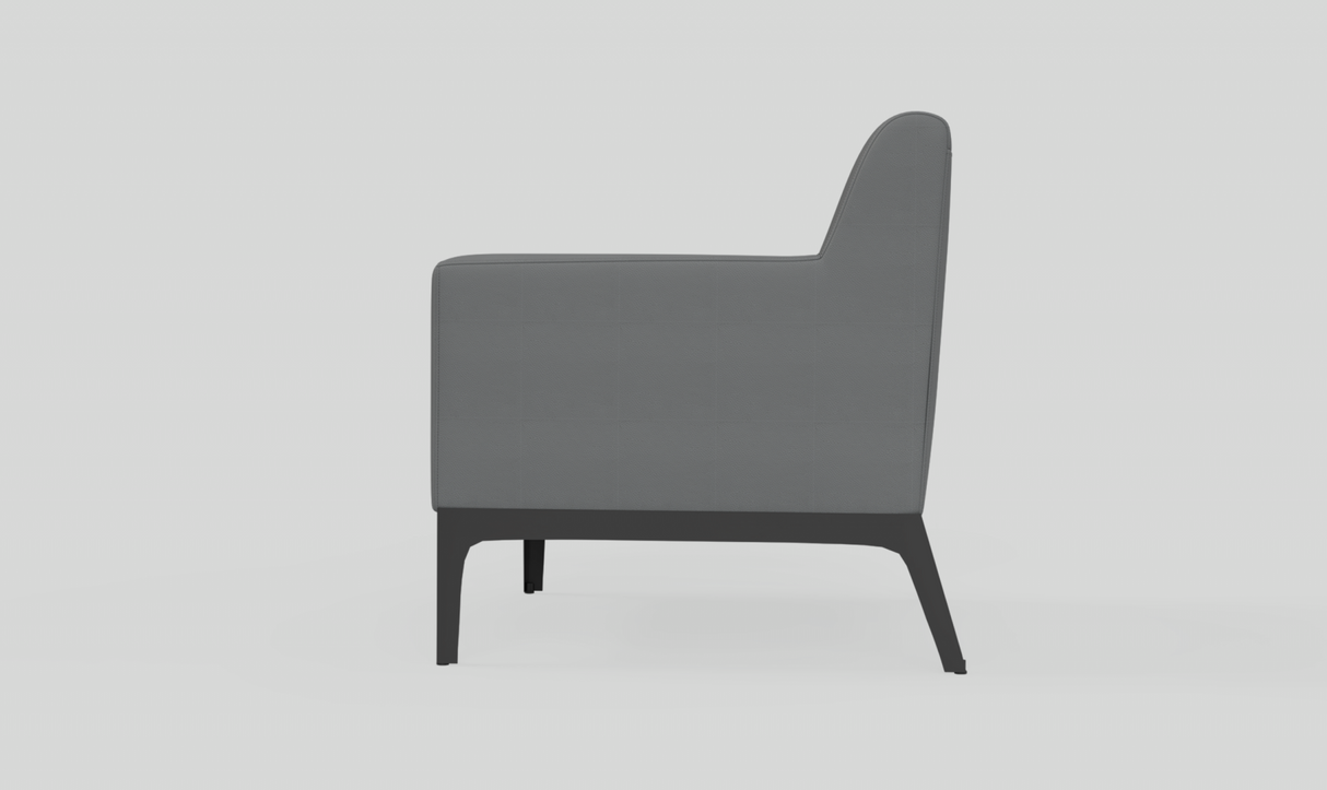 OL Cedar PU Leather Upholstered Single Seater Breakout Lounge