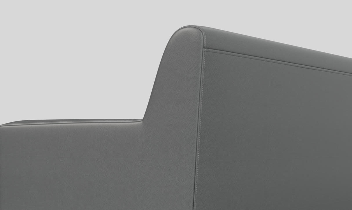 OL Cedar PU Leather Upholstered Single Seater Breakout Lounge