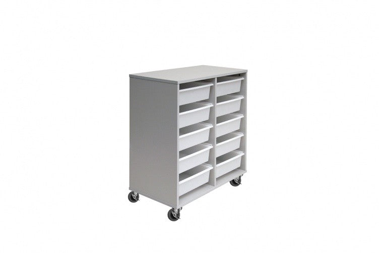DD Cameby 10 Mobile Tote Box Melamine Trolley