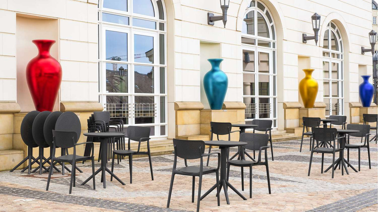 FL Sky Hospitality Outdoor Round Folding Table