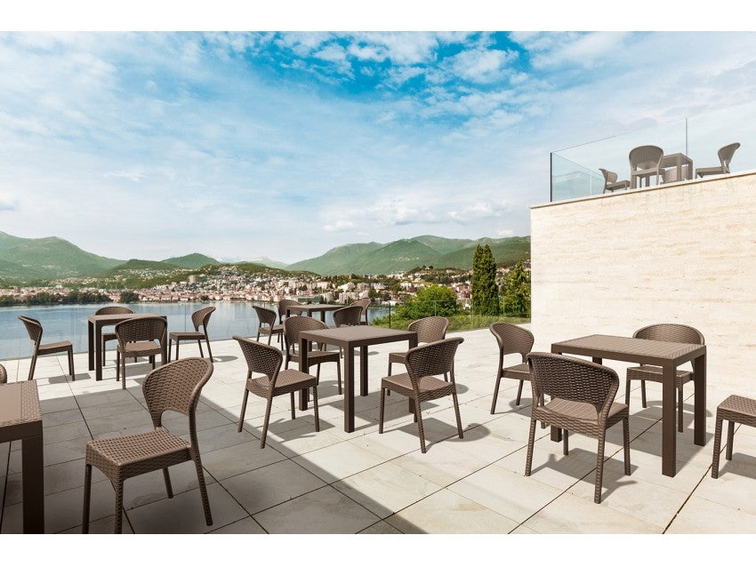 FL Daytona Hospitality Outdoor Stackable Dining Chair