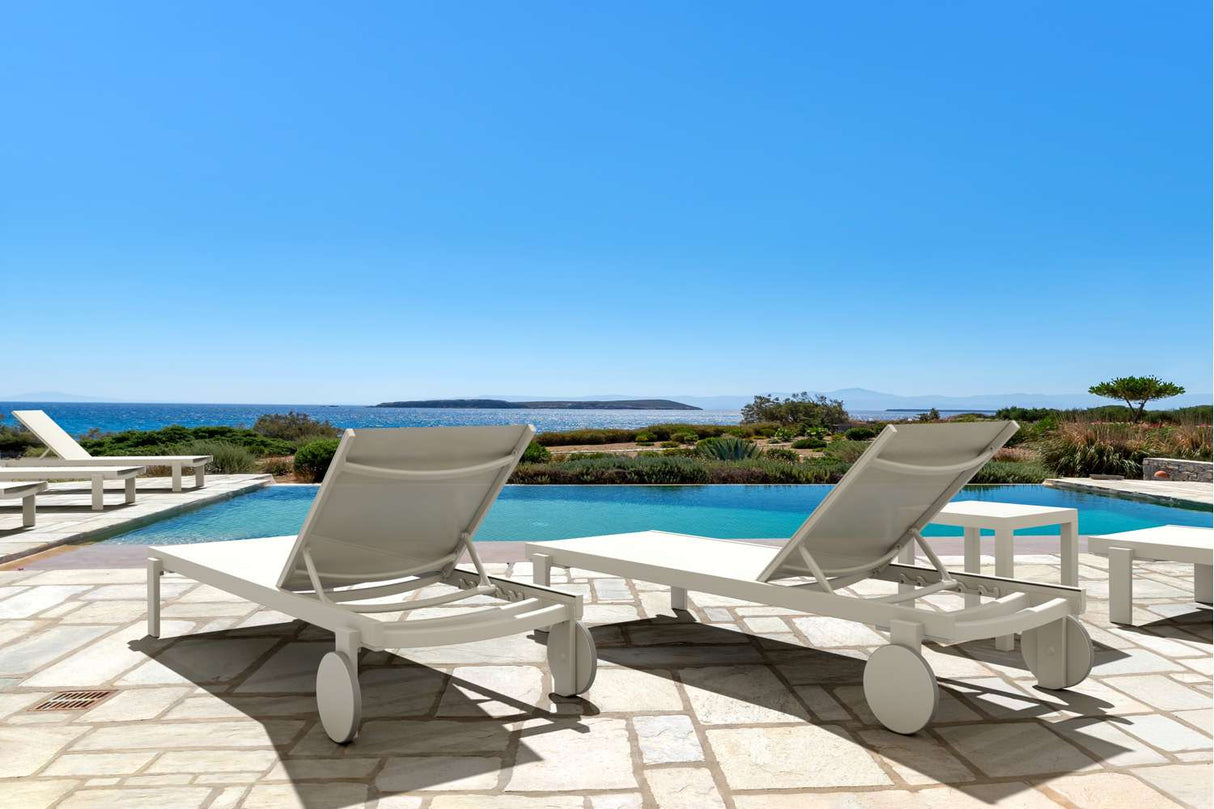 FL Casablanca Hospitality Stackable Sunlounger