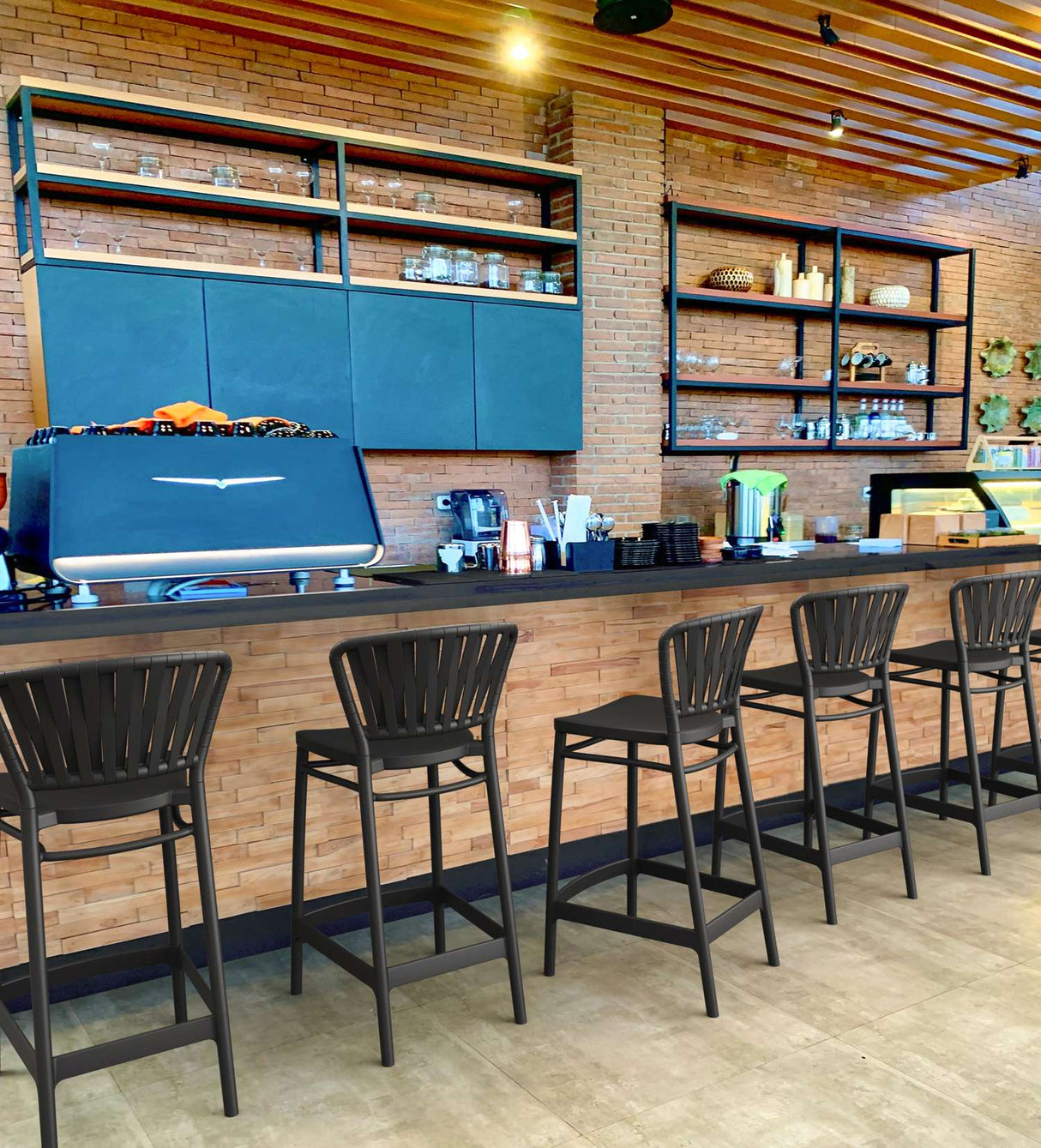 FL Siesta Portofino Hospitality Outdoor Counter Stool 65