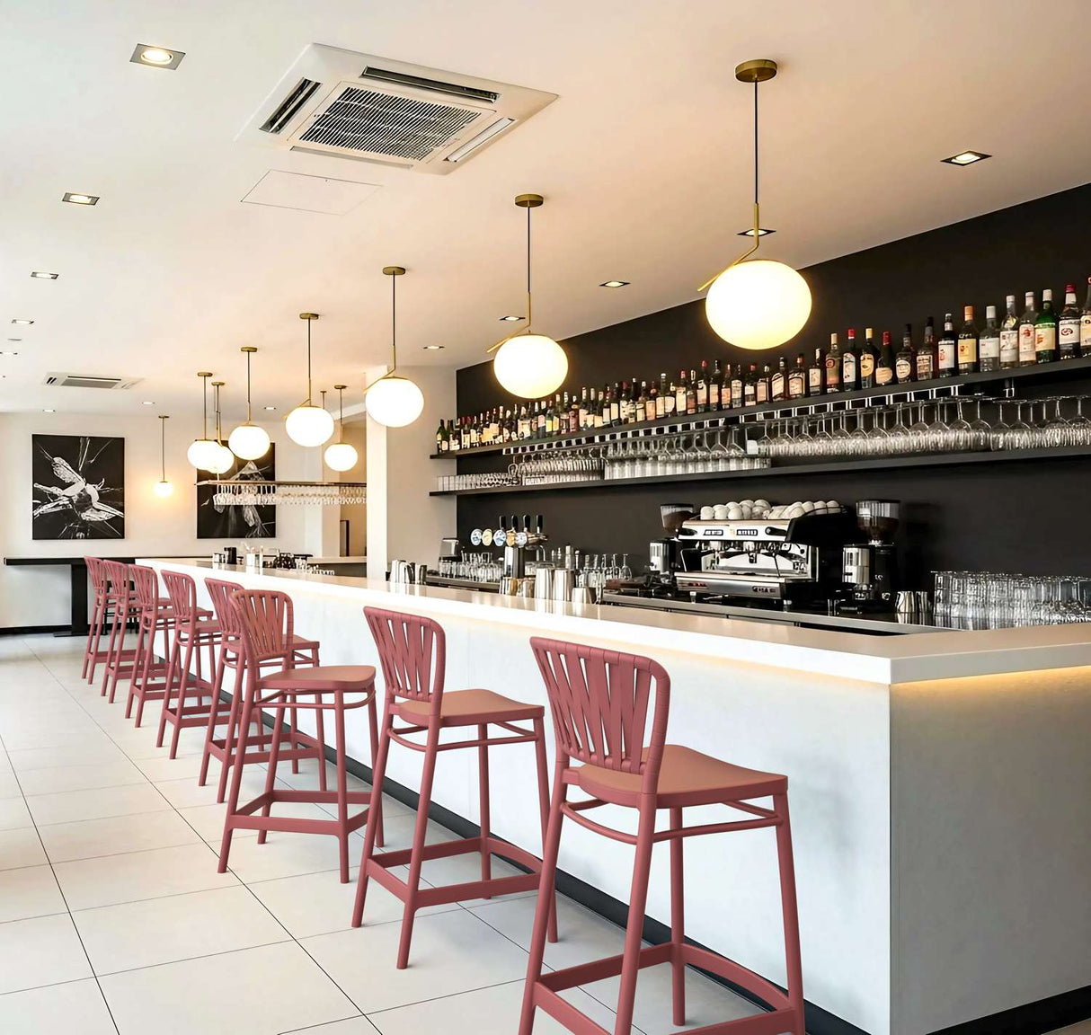 FL Siesta Portofino Hospitality Outdoor Counter Stool 65