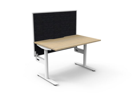 RL Halo Static Single Sided Desk with Aluminium Framed Screen