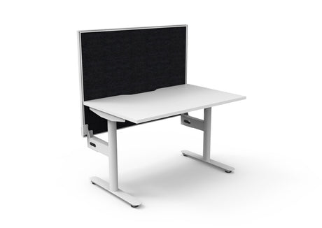RL Halo Static Single Sided Desk with Aluminium Framed Screen