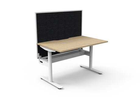 RL Halo Static Single Sided Desk with Aluminium Framed Screen
