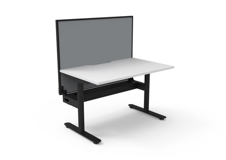 RL Halo Static Single Sided Desk with Aluminium Framed Screen